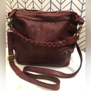 Sundance Italy Gen. Vtg. Leather Shoulder or Crossbody Bag Buttery Soft Braided